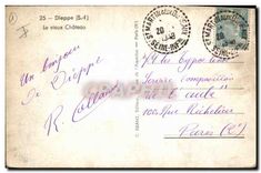 CPA Dieppe S I le vieux chateau 