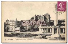 CPA Dieppe l'Esplanade du casino et le chateau 