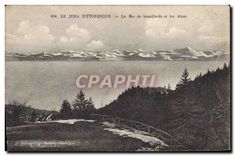 CPA Jura Touriste la Mer de Brouillards et les Alpes 