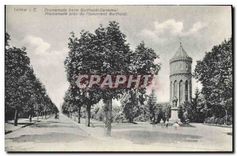 CPA Colmar I E Promenade pres du Monument Bartholdi 