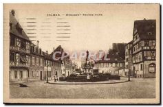 CPA Colmar Monument Roesselmann 