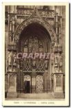 CPA Thann la Cathedrale Portail lateral 