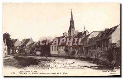 CPA Thann Vieilles Maisons aux bords de la Thur 