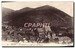 CPA Thann la Cathedrale et la Montagne du Rangen 