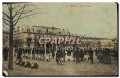 CPA Nancy Place Carnot Militaria