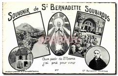 CPA Souvenir de Ste Bernadette Soubirous 