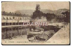 CPA Toulon Arsenal de la Marine Quai de l'Heure et Cour d'Honneur 