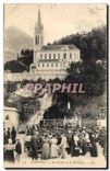 CPA Lourdes La Grotte et la Basilique 