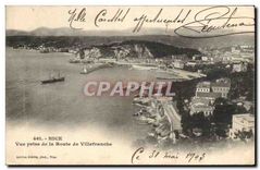 CPA Nice Vue prise de la Route de Villefranche 