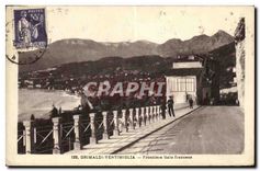 CPA Grimaldi Ventimiglia Frontiera italo francese 