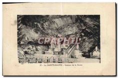 CPA La Sainte Baume Interieur de la Grotte 
