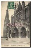CPA Chartres La Cathedrale Portail Sud 