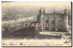 CPA Lyon Notre Dame de Fourvieres vue prise de la Tour Metalique 