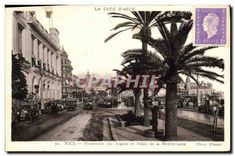 CPA La Cote d'Azur Nice Promenade des Anglais et Palais de la Mediterranee 
