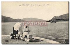 CPA Aix les Bains Le Lac du Bourges vu du Grand Port 