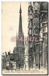 CPA Rouen La Fleche de la Cathedrale dite Greke Tour ou l'Aiguille detruite par l'incendie 