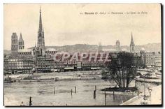 CPA Rouen S Inf Panorama Le Quai de Paris 