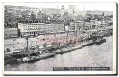 CPA Rouen Vue prise du pont tranbordeur 