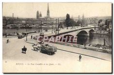 CPA Rouen Le Pont Corneille et les Quais 