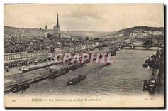 CPA Rouen Vue Generale prise du Pont Transbordeur 