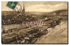 CPA Rouen Les Quais vue prise du Transbordeur 