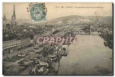 CPA Rouen Vue generale prise du Transbordeur 
