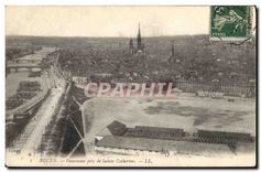 CPA Rouen Panorama pris de Sainte Catherine 