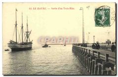 CPA Le Havre Sortie d'un Trois Mats 