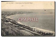 CPA Le Havre Panorama et la Nouvelle Digue 
