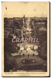 CPA Le Havre le Jardin de l'hotel de Ville et Rue de Paris 
