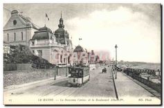 CPA Le Havre le Nouveau Casino et le Boulevard Albert 1er Tramway