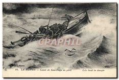 CPA Le Havre Canot de Sauvetage en peril 
