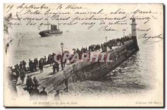 CPA Le Havre la Jetee du Nord Bateau