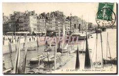 CPA Le Havre Perspective du grand Quai Bateaux