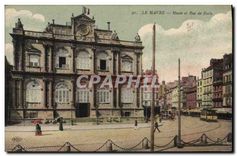 CPA Le Havre Musee et Rue de Paris 