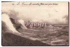 CPA Le Havre la Nouvelle Jetee par gros Temps 