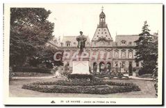 CPA Le Havre Jardin de l'hotel de Ville 