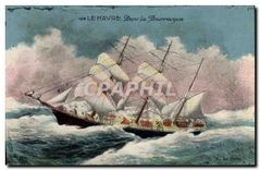 CPA Le Havre dans la Bourrasque 