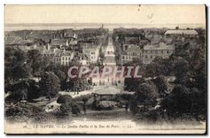 CPA Le Havre le Jardin Public et la Rue de Paris 