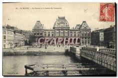 CPA Le Havre la Bourse et le Bassin du Commerce 