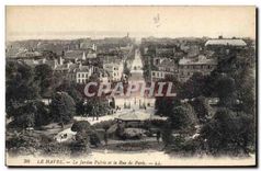 CPA Le Havre le Jardin Public et la Rue de Paris 