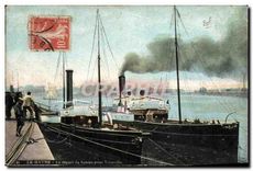 CPA Le Havre le depart du beteau pour Trouville 