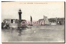 CPA Le Havre la nouvelle entree du port 