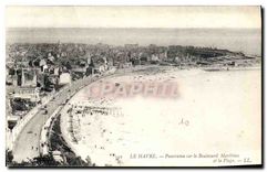 CPA Le Havre Panorama sur le Boulevard Maritime et la plage 