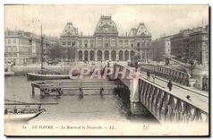 CPA Le Havre la Bourse et la Passerelle 