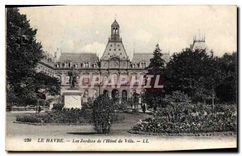CPA Le Havre les jardins de l'hotel de ville 