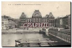 CPA Le Havre la Bourse et le bassin du Commerce 