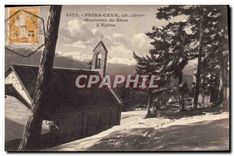 CPA Peira cava Environs de Nice l'eglise 