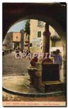 CPA Sospel A M Place Saint Nicolas 