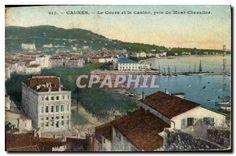 CPA Cannes Les Cours et le Casino pris du Mont Chevalier 